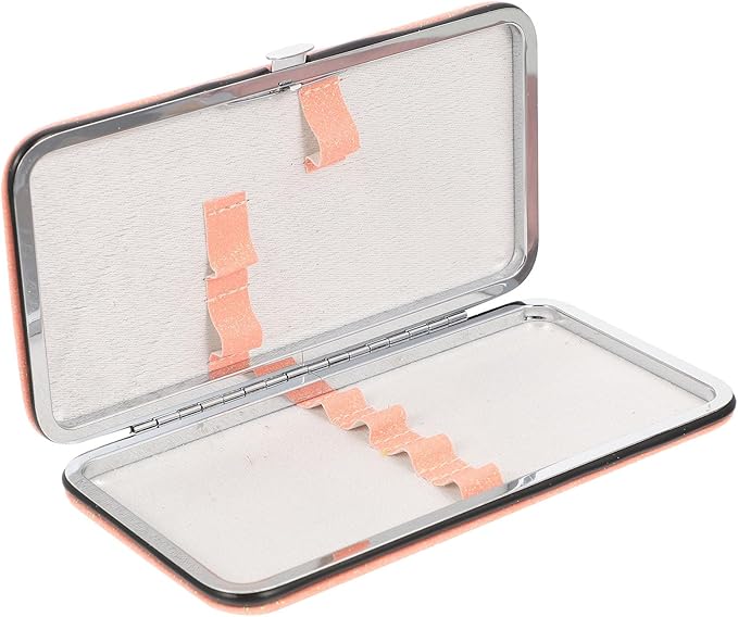 FRCOLOR Eyelash Storage Bag Portable Tweezers Case Compact Lash Organizer Travel Makeup Cosmetic Brush Tool Holder with Multiple Compartments