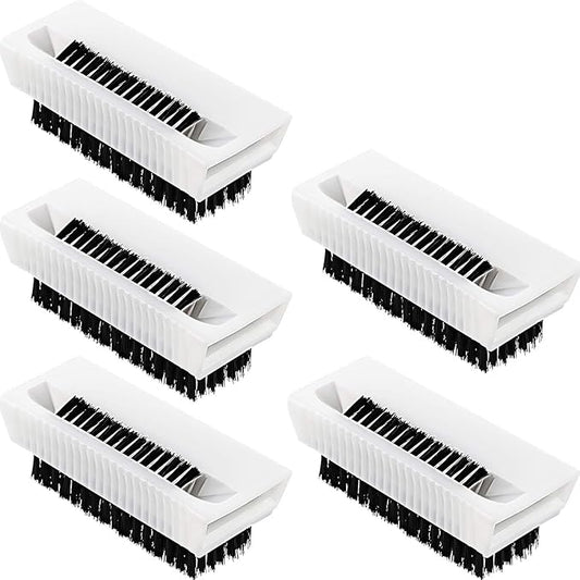 BOAO 5 Pcs Nail Scrubbers Hand Scrub Brushes for Nail Cleaning Fingernail Soft Non Disposable Scrub Plastic Hands Cleaning Brushes for Men Women Kids
