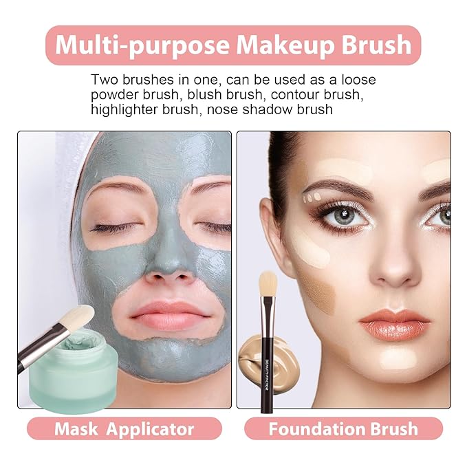 Facial Mask Application Brush，Soft Bristle Face Mask Applicator | Skincare Enhancer | Cosmetic Tools with Fiber Brush Head for Mud, Clay Mask, DIY, Gels, Modeling Mask, Body Lotion, and BB Cream