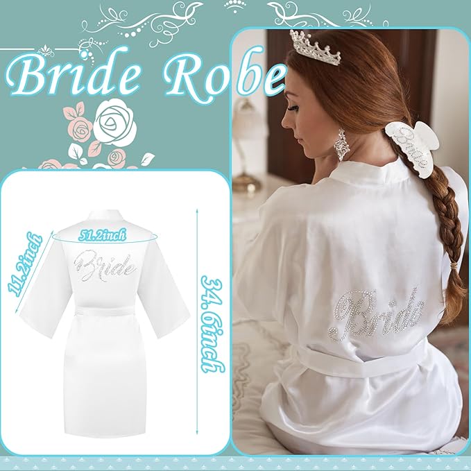 Bride to Be Gift Set, Bride Slippers, I Do Slippers Robe Hair Claw Bride Hair Clip, Bridal Wedding Robe, Wedding Gift, Bridal Gift, Bridal Shower Gifts