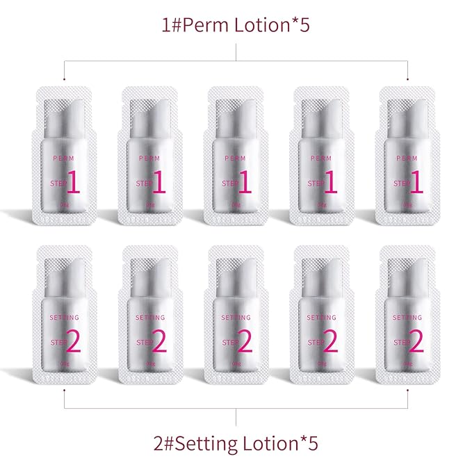 2026 Upgraded Fast Perm Lash Lift Kit Eyelash Perm Kit Perm&Setting Lotion (Quantity: 2×5 Packs)