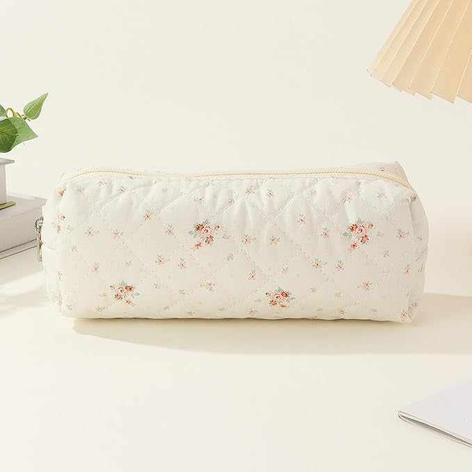 Pencil Case Pen Case Office College School Storage Bag Pouch Holder Box Organizer Makeup Pouch Cosmetic Bag Aesthetic Cute Pencil Case for Girls Boys Kids (N)