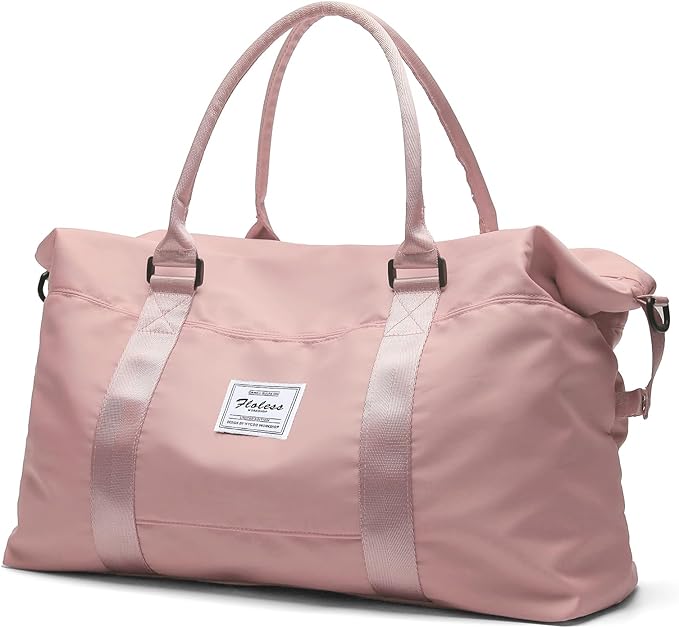 HYC00 Travel Duffel Bag,Carry-on Overnight Weekender Bags for Women,Sports Tote Gym Bag with Wet Pocket