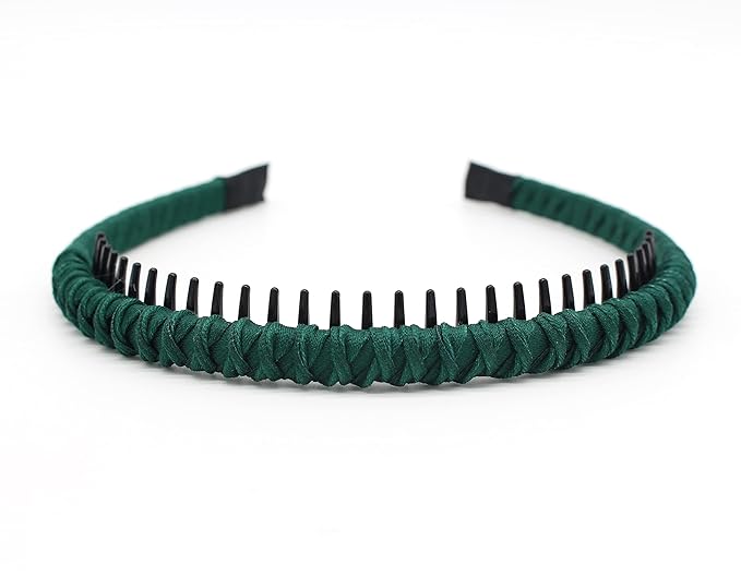 Women's Fashion Headbands Hair Accessories for Women Non-slip Braided hair bands Comfy tooth comb Hair Hoop (4 color)