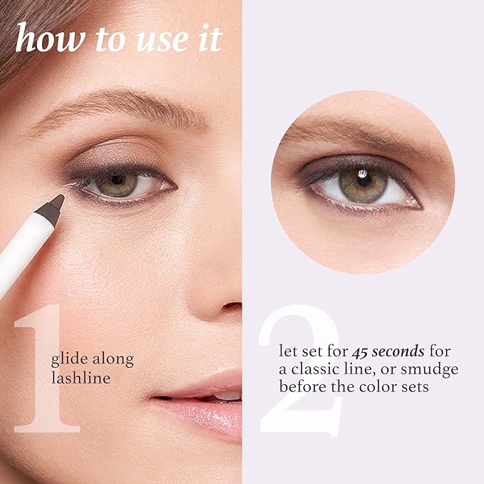 Julep When Pencil Met Gel Sharpenable Multi-Use Longwear Eyeliner Pencil - Chocolate Brown Shimmer - Transfer-Proof - High Performance Liner
