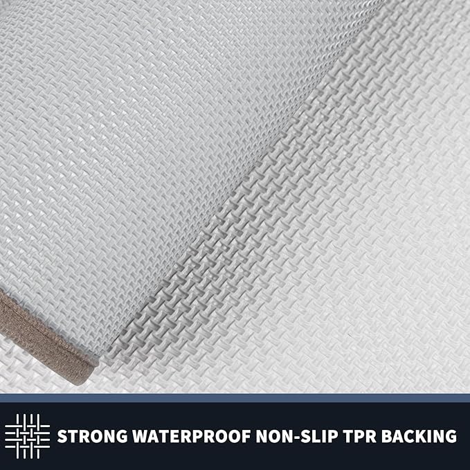 PURRUGS Dirt Trapping Door Mat 24" x 36", Non-Slip Washable Entry Mat, Dog Doormat, Front Door Mat, Super Absorbent Entrance Mat for Muddy Shoes & Paws, Beige & Grayish Brown