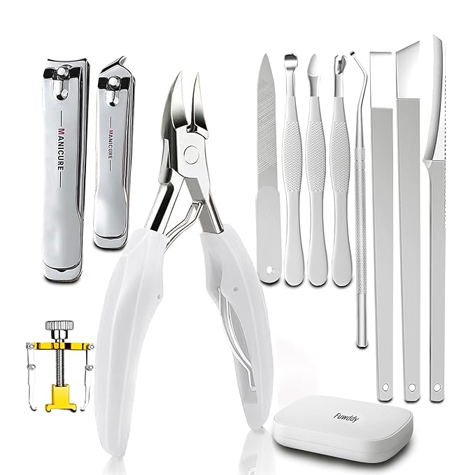 Ingrown Toenail Clipper Pedicure Tools for Feet Thick Nails Toenail Removal Kit Callus Pedicure Knife Nail Cutter Toenail Clippers for Thick Toenails for Seniors