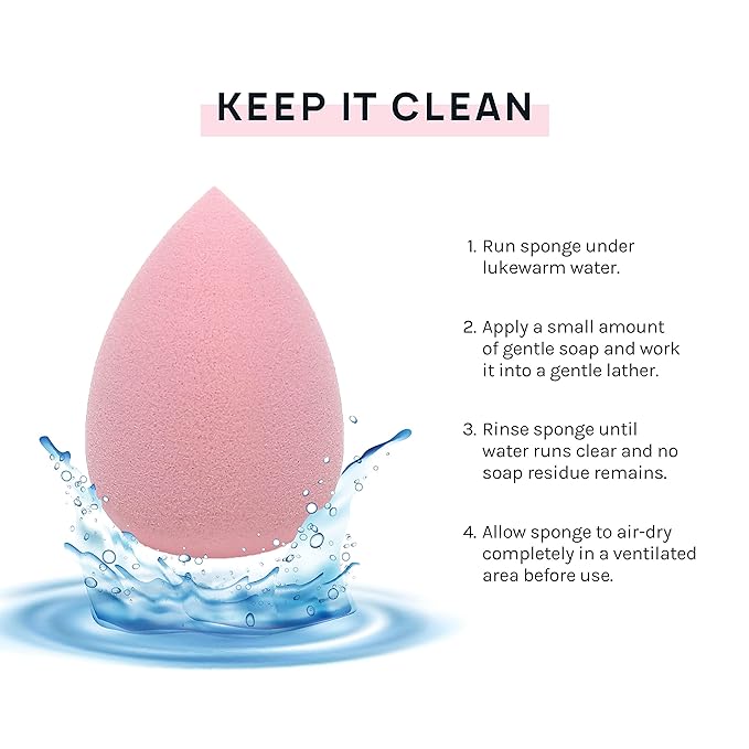 AOA Studio Collection Makeup Mochi Sponge Set Makeup Blender Latex Free and High-definition Set of 6 Makeup Blender For Powder Cream and Liquid Wonder Blender Beauty Cosmetic (6 Count)