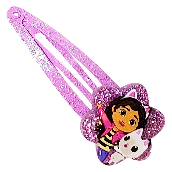 LUV HER Gabby's Dollhouse Kids Hair Clips for Girls Snap Clips 8 Pack Multi Color Ages 3+