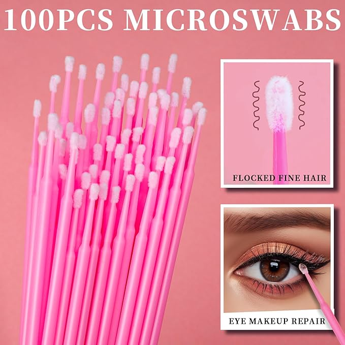 Teenitor 310PCS Disposable Makeup Applicators, Makeup Artist Kit Essentials, Marcara Wands Lip Applicators Disposable, Microswabs, Eyeshadow Applicators, Artist Supplies for Makeup with Storage Box