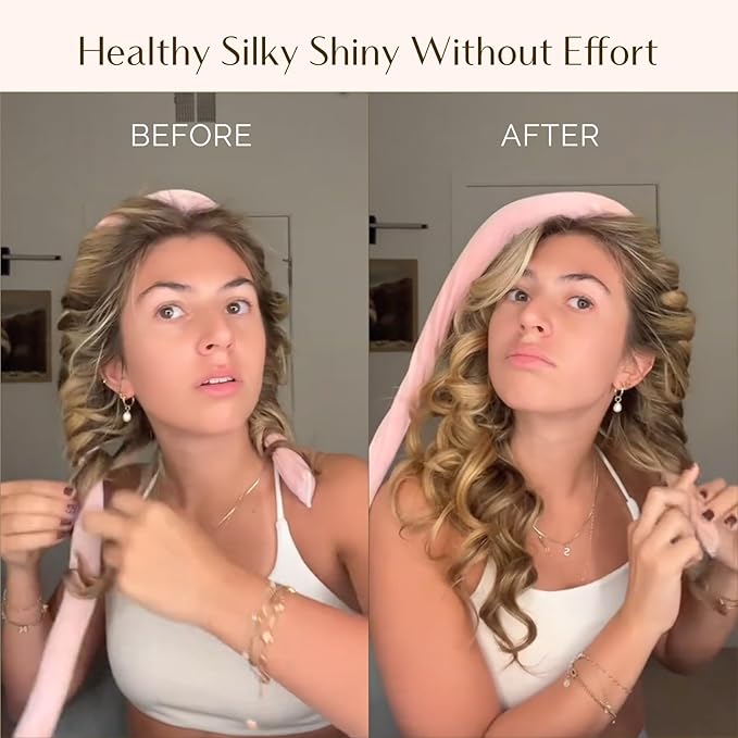 Yanibest Heatless Hair Curler to Sleep in, Overnight curl headband, No Heat Hair Curler Set with Hair Clip Scrunchies for Styling