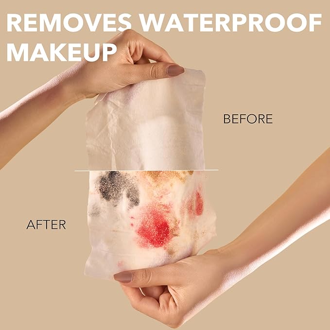 mivida Compact Travel Makeup Remover Wipes with Vit E, Hypoallergenic & Fragrance Free Makeup Wipes, Tough on Makeup Gentle on Skin. Travel Essentials for Adults & Teens, 10Bagsx8Wipes-80 Count