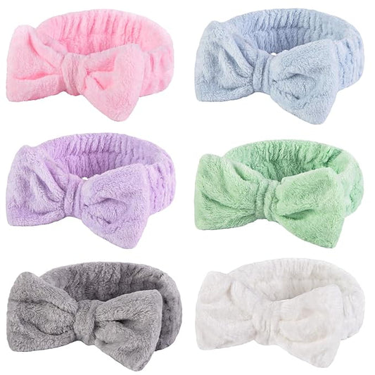 Shindel 6Pack Spa Headbands, Skincare & Makeup Headbands for Face Washing, Gift for Teen Girls, Stocking Stuffer