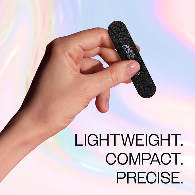 25PCS Mini Size PANA Professional Double Sided Nail Files - Black, 100/100 Grit - Emery Board Nail Buffering File Manicure Pedicure Nail Polisher Washable