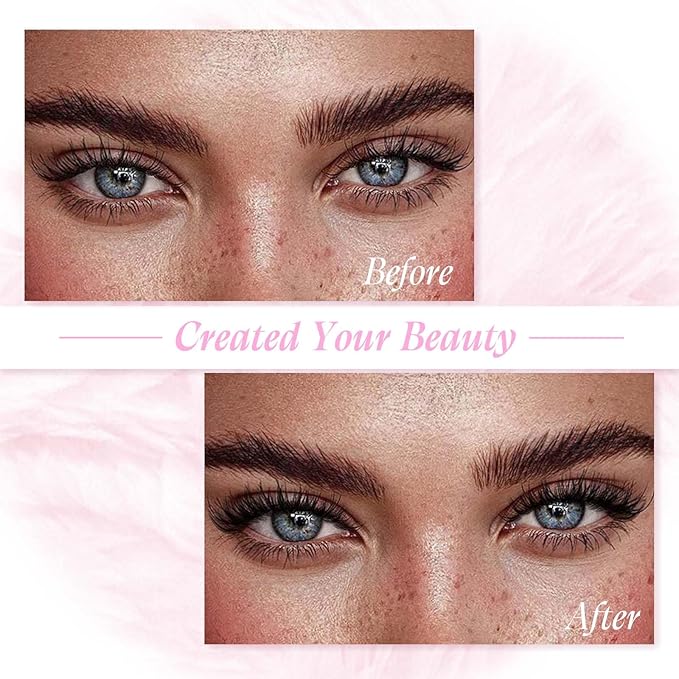 Individual Lashes Large Tray D Curl Lash Clusters 10D 20D 30D 40D Individual Lash Extensions Cluster Lashes Lash Extension Supplies Eyelash Clusters (20D-0.07D, 11mm)