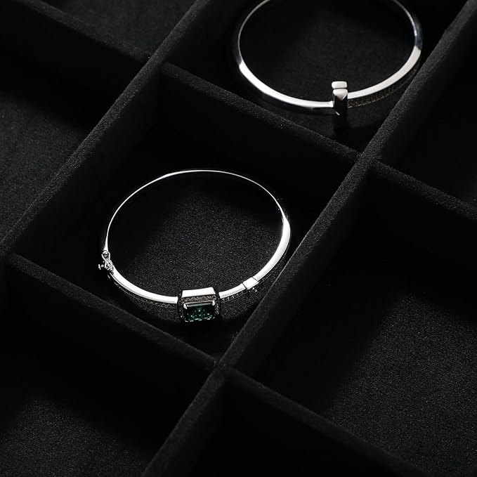 Jewelry Organizer For Drawer, Velvet Jewelry Trays,Premium Watch Tray,Luxury Bracelet Storage,Black Stackers Jewelry Organizer