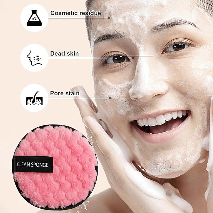 suniya Skincare Face Wash Spa Headband and Wristband Set Makeup Sponges Set Face Soft Triangle Makeup Puff Sponge Pieces Powder Puff Women and Teen Girl Gifts Trendy Stuff （Purple）