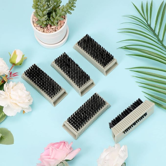 5 Pieces Nail Brush for Cleaning Fingernails Hand Scrub Brushes for Cleaning Fingernail for Men Non Disposable Scrub Brush Heavy Duty Plastic for Hands Nail