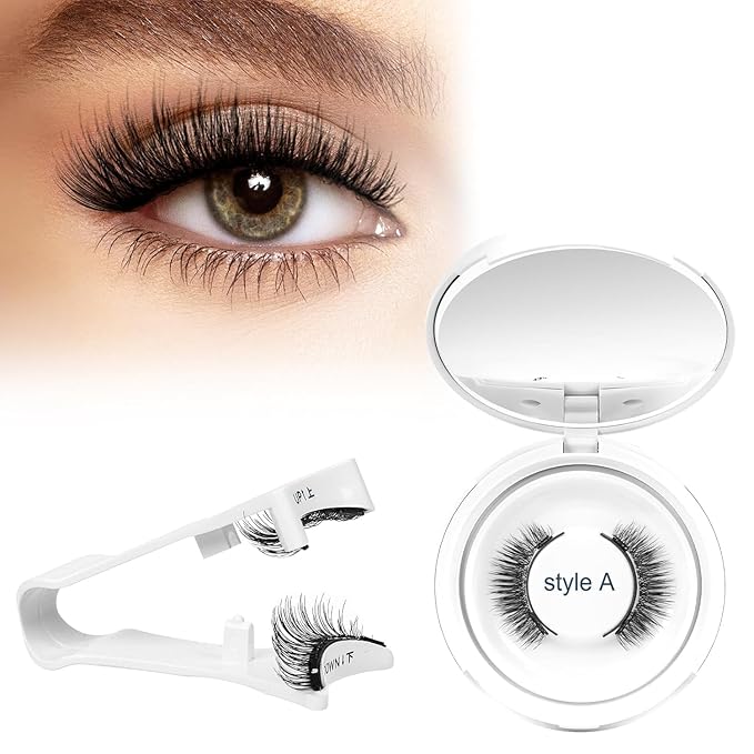 Higu clace Magnetic Eyelashes Magnetic Lashes with Applicator Soft Magnetic Eyelashes Natural Look Pestañas Magnéticas No Need Glue Easy to Wear and Remove Pestañas Magnéticas Naturales(A05)