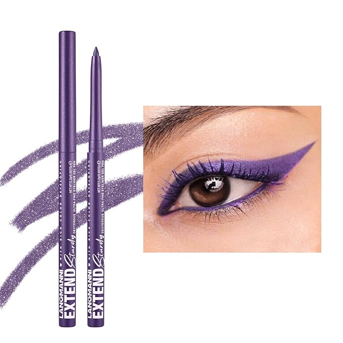 Waterproof Smudge-Proof Cream Eyeliner Set, Quick-Drying Smooth-Glide, 12 Versatile Shades Available, Beginner-Approved, Long-Lasting, Safe for Sensitive Eyes & All Skin Types #06