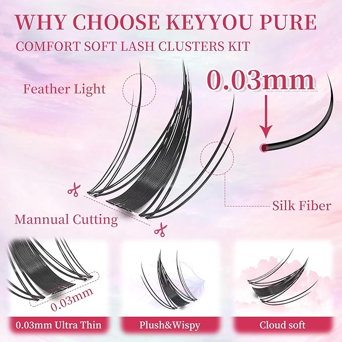 Manga Lash Clusters Kit Eyelash Clusters Eyelashes Anime Lash Clusters With Spikes Eyelash Extension Kit With Lash Bond And Seal Wet Look Spiky Cluster Lashes (Aesthetic‌ 120pcs)