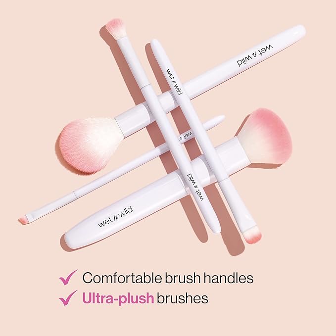 wet n wild Eyebrow and Liner Brush, Dual-Ended Precision, Angled for Definition, Ergonomic Handle for Comfortable Precision Control, Cruelty-Free & Vegan