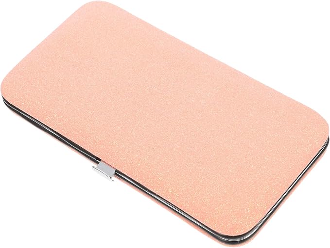 FRCOLOR Eyelash Storage Bag Portable Tweezers Case Compact Lash Organizer Travel Makeup Cosmetic Brush Tool Holder with Multiple Compartments