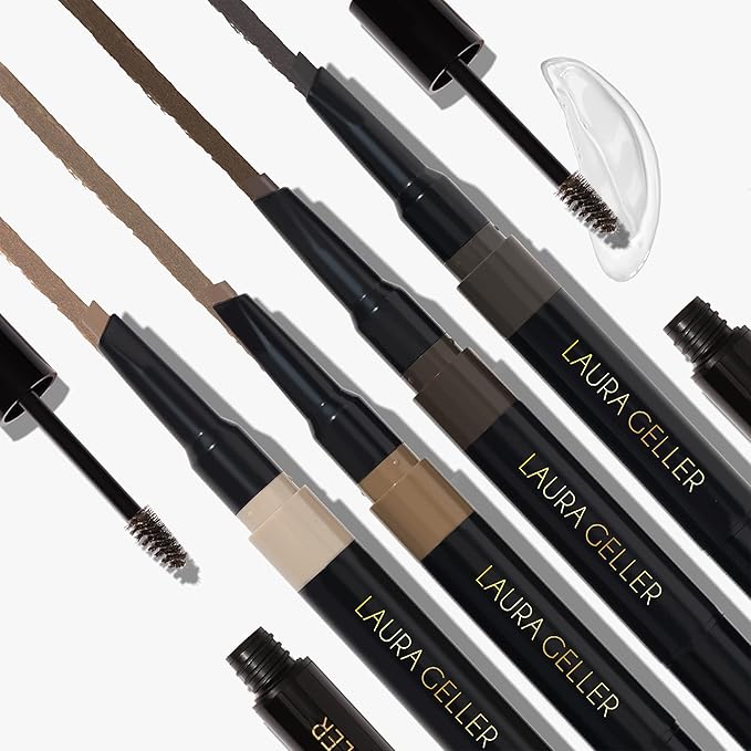 LAURA GELLER NEW YORK Sculpt-n-Stay Waterproof Brow Pencil & Gel- Dark Brown