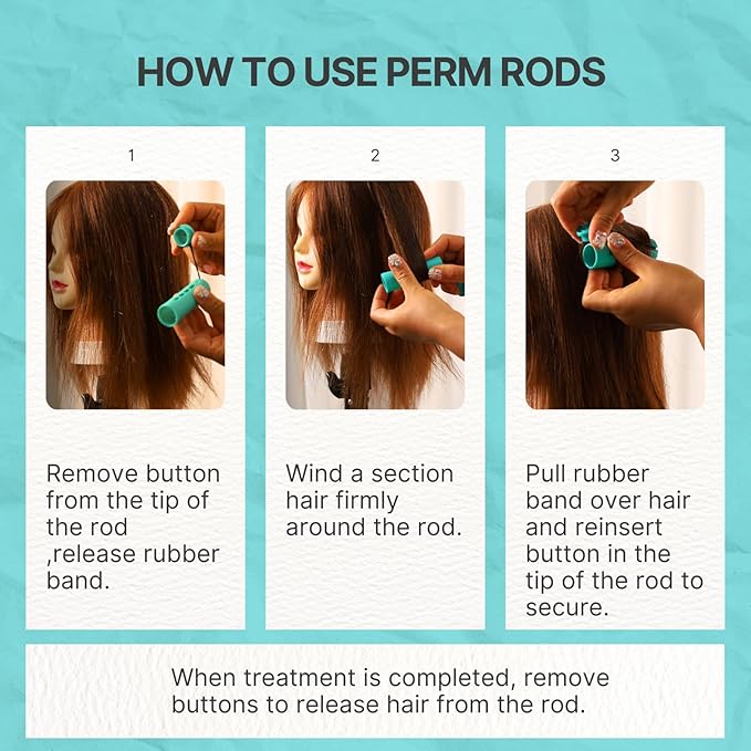 Perm Rods Jumbo, 36 pcs Extra Large Size Hair Rollers for Natural Hair Long Short Hair Styling Tool Curlers