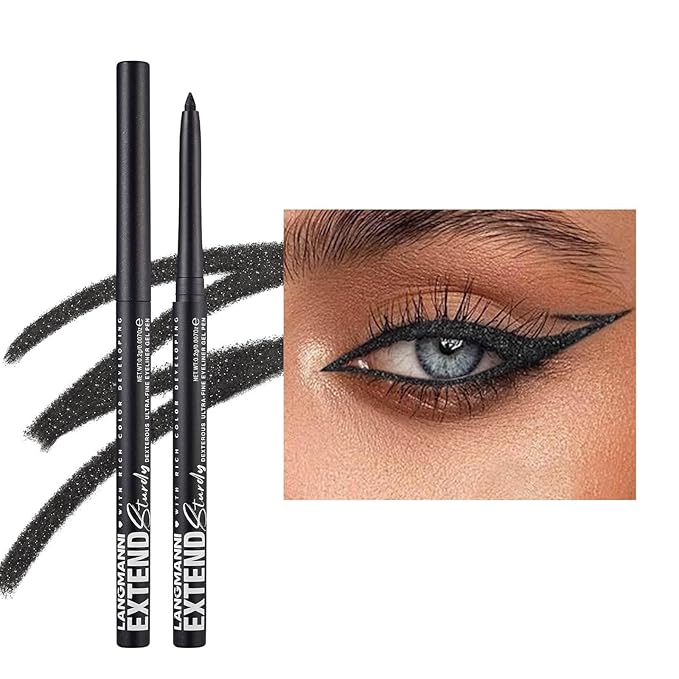 Quick-Drying Smooth-Glide Cream Eyeliner Set, 12 Versatile Shades Available, Waterproof Smudge-Proof Long-Lasting, Beginner-Approved, Safe for Sensitive Eyes & All Skin Types #12
