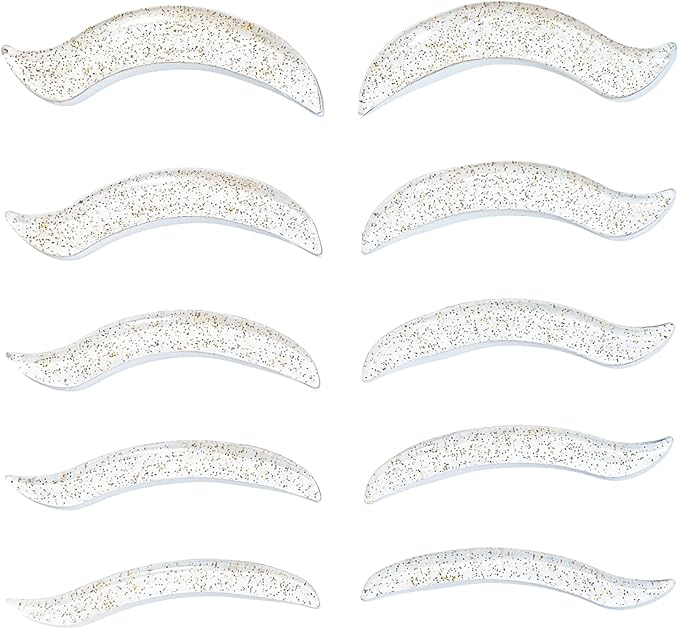 Libeauty Lash Lift Rods, Korean Glueless Lash Lift Pads, Designed for Open-Eye Eyelash Lift, Self Adhesive Eyelash Perm Rods, Eyelash Lifting Tools & Supplies, 5 Sizes Clear