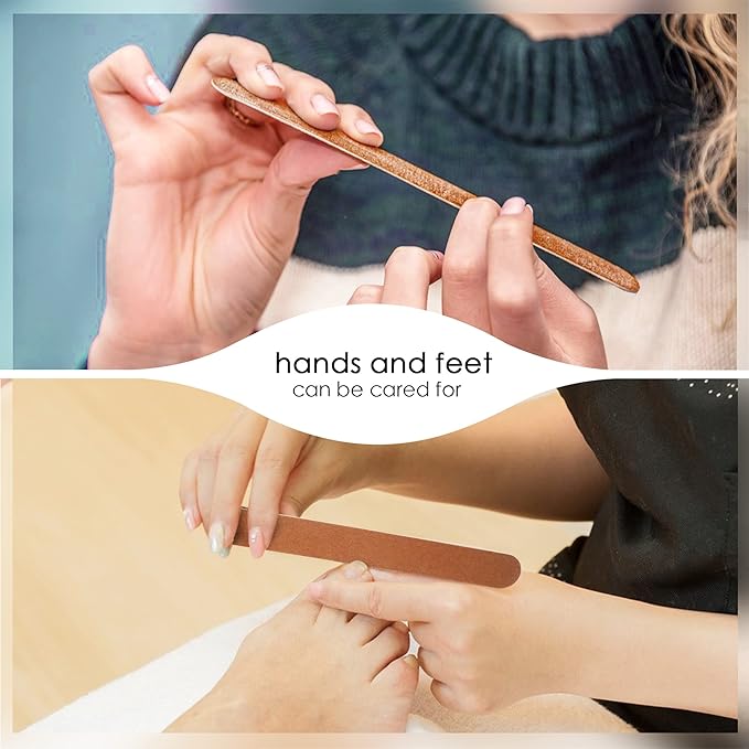Canvalite Nail File Large Emery Boards for Nails, 180 Grit Nail Files for Natural Nails, Thin Emory Nail File Pack Manicure Tool for Home Use 12PCS
