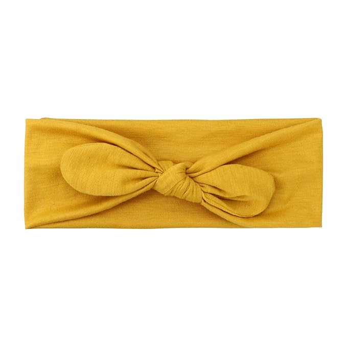 DRESHOW 4 Pack Headbands for Women Bow Knotted Hair Band Facial Cloth Rabbit Ears Running Sport Elastic Hair Wrap