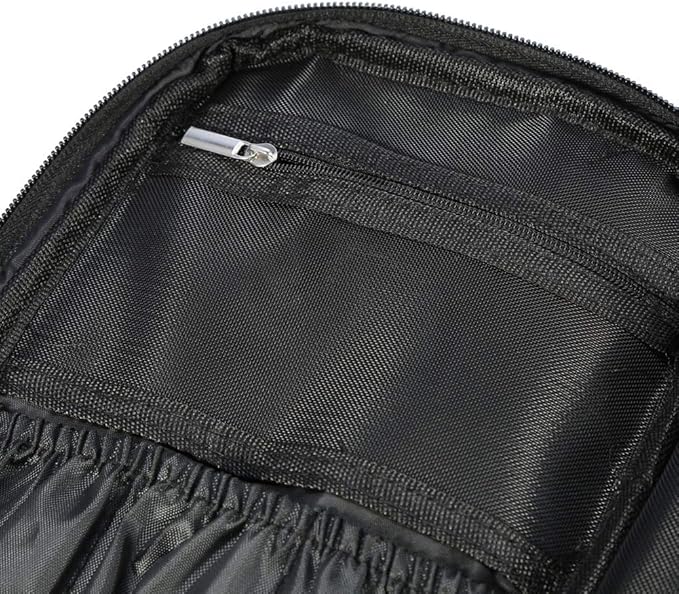 Professional Makeup Brush Bag, Makeup Artist Bag, Makeup Brush Belt, Makeup Brush Holder for Artists, Cosmetic Organizer Pouch for Brushes and Cosmetics (Black)
