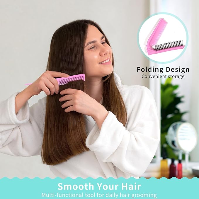 Hair Rollers Set 50Pcs with Clips for Long Short Medium Hair, Heatless Curls 36PCS for Hair, Sleep In Curlers for Comb Blowout Look