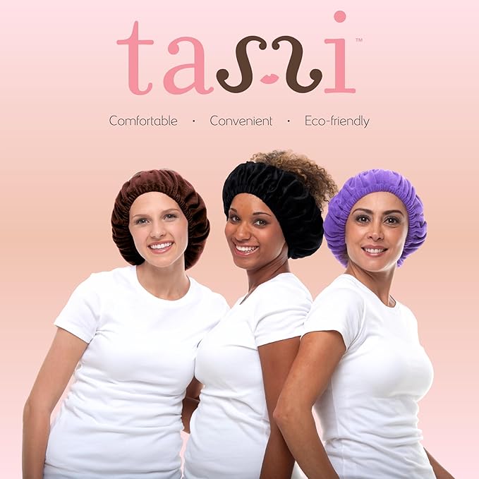 Tassi Reusable Spa Headband Wrap for Women - Hair Holder for Washing Face, Skincare, Makeup, Facials & Cleansing - Keeps Hair Back with No Mess or Marks - One Size Fits All - Scuba Blue
