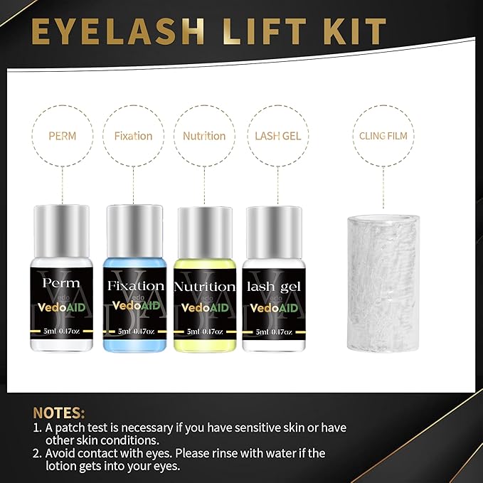 2025 New Upgraded EyeLash Lift Kit Eyelash Extension Kit Eyelash Perm Kit, Eyelash Lifting & Eyelash Curling Includes Eye Shields, Pads, Accessories,Achieve Salon-Quality