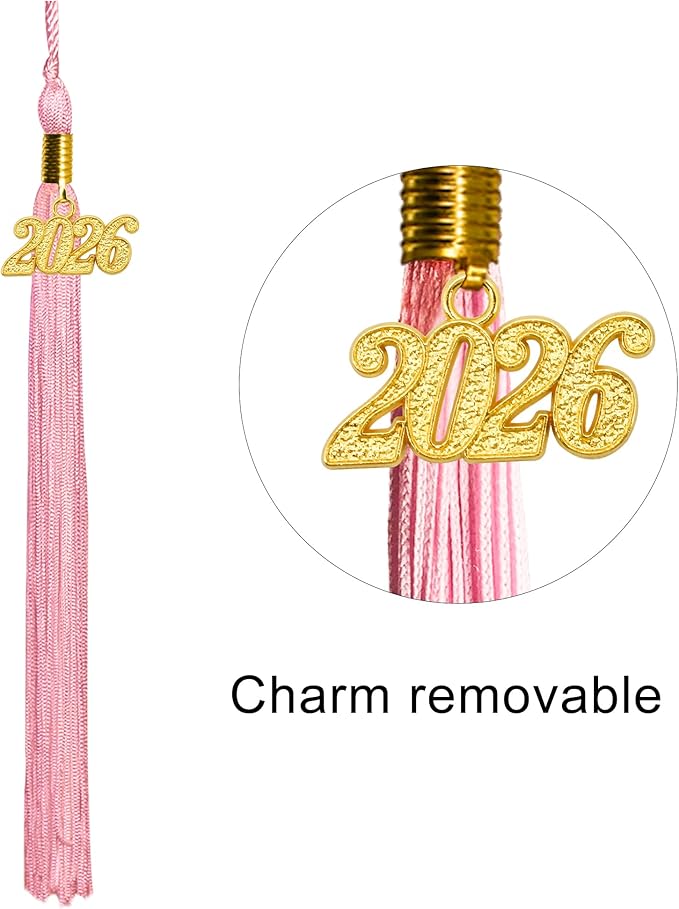 GraduationMall Matte Kindergarten & Preschool Graduation Cap for Kids with 2026 Tassel Black