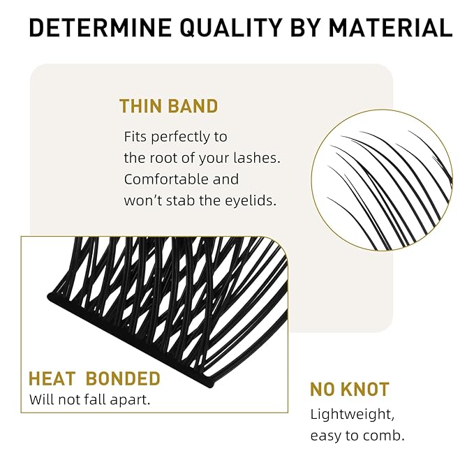 Lash Clusters B10 Mixed Tray DIY Eyelash Extensions 72 Clusters Lashes B&Q Eyelash Extensions Volume Wispy Individual Lash Clusters at Home Lash Extensions (B10,D-8-16MIX)
