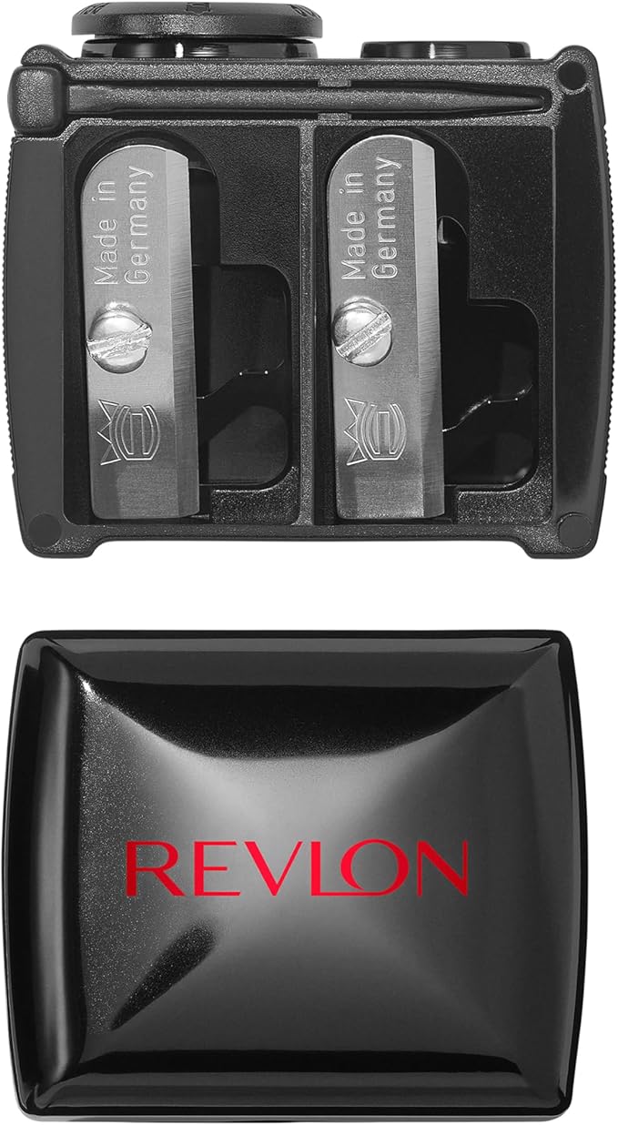 Revlon Universal Points Sharpener for Wooden & Plastic Makeup Pencils, Fits Small to Large Sizes, Easy to Clean, 1 Count