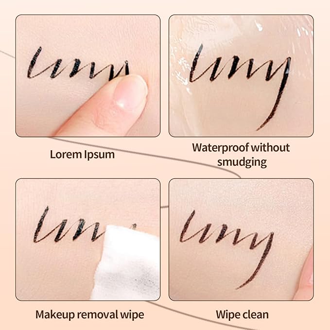 QIC Liquid Eyeliner,Waterproof Liquid Eye Liner, Long-Wearing,Smudge-Proof， Ultra-Smooth, Eyeliner Pen, Vegan Formula,Ultra-Fine Nib