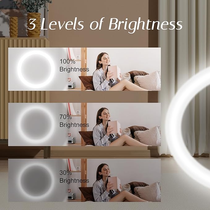 Kakuje Compact Mirror with Light, 1X/3X Magnification LED Pocket Mirror with USB Data Cable,Mini Mirror for Purse, Pocket,Travel and Present (Mint Green)