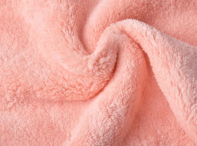 BloomSesame Makeup Remover Cloths for Face, Eye, Lips - Reusable Makeup Remover Pads Soft Microfiber Facial Cleansing Cloths 6 x 12 inch 12 Pack (Coral)