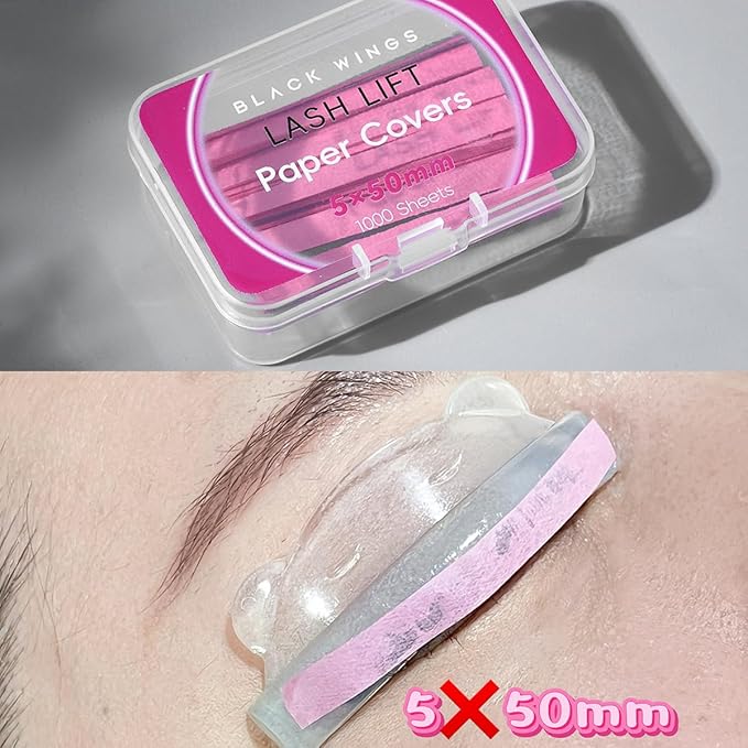 1000P Lash Lift Pink Perm Paper, Reusable Lash Lift Pads Lash Lift Tool, Soft Pads Silicone Perm Ribbon Eyelash Lifting Compensator, Eyelash Tapes Makeup Beauty Tools for Eyelashes Lifting