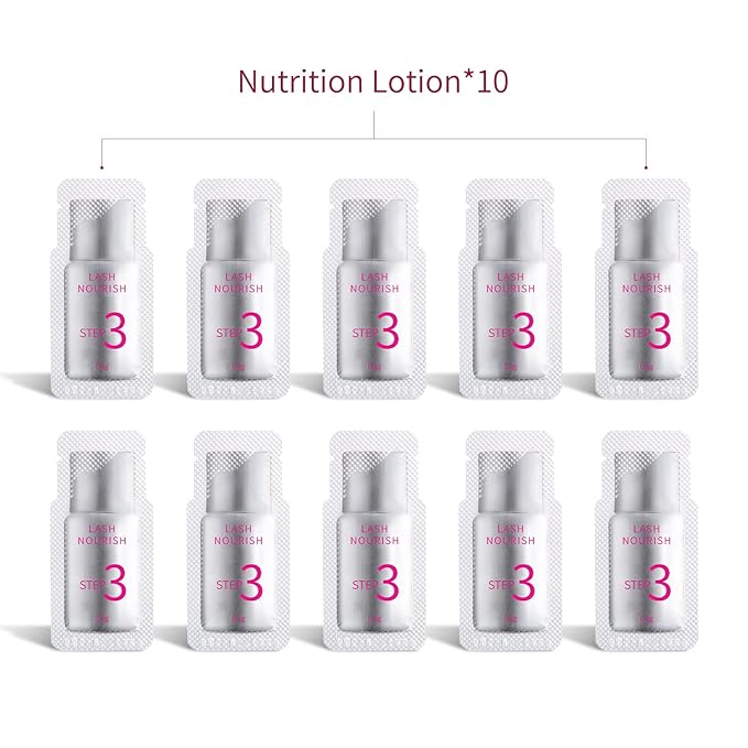 2026 Upgraded Fast Perm Lash Lift Kit Eyelash Perm Kit Eyelash Nutrition Lotion (Quantity: 10 Packs)