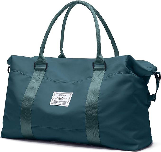 HYC00 Travel Duffel Bag,Carry-on Overnight Weekender Bags for Women,Sports Tote Gym Bag with Wet Pocket