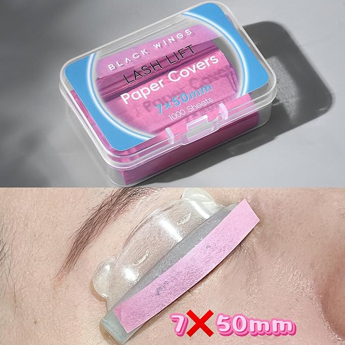 1000P Lash Lift Pink Perm Paper, Reusable Lash Lift Pads Lash Lift Tool, Soft Pads Silicone Perm Ribbon Eyelash Lifting Compensator, Eyelash Tapes Makeup Beauty Tools for Eyelashes Lifting