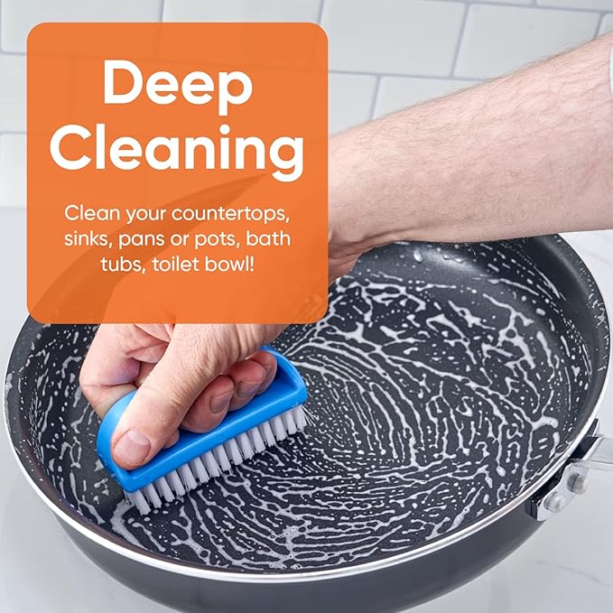 Nail Brush for Cleaning Fingernails, Nail Scrubber Brush, Toe Foot Hands Fingernail Brush Cleaner- Small Scrub Brush- All-Purpose Stiff Cleaning Brush for Home, Kitchen, Work, 6 pack - Superio