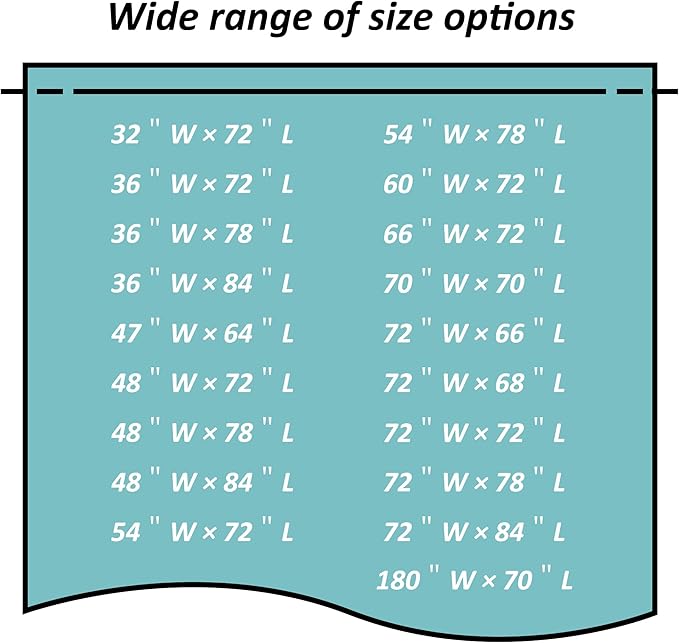 Mrs Awesome Extra Long Shower Curtain Liner with 6 Magnets 72 x 84 inch, Clear PEVA 8G Heavy Duty Thick Plastic Shower Curtain, Waterproof, 72x84