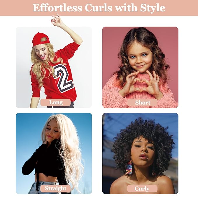 Heatless Curls Overnight, 70'' Velvet Hair Curlers for Long Hair, No Heat Hair Rollers - Purple